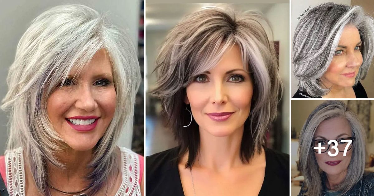 40 Beautiful Mid Length Haircuts For Women Over 50