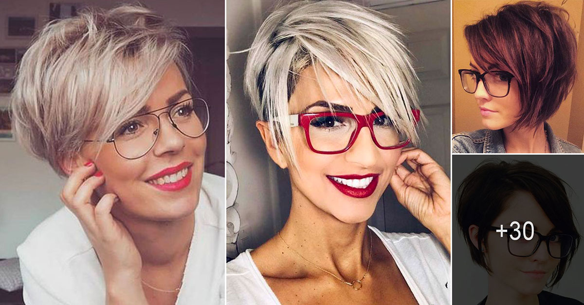30+ Flattering Short Hairstyles to Wear with Glasses - Page 10 of 33
