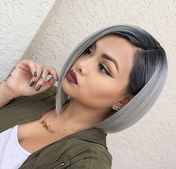 short grey hair