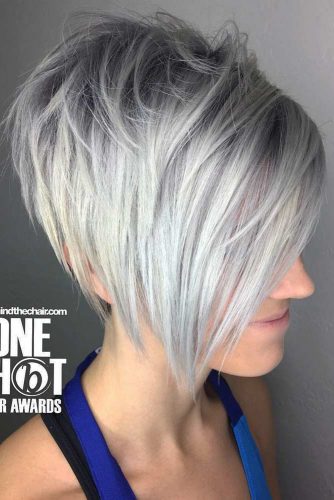 short grey hair