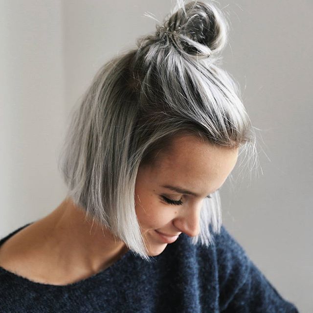 short grey hair
