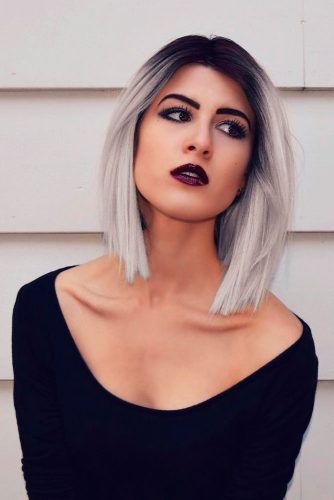 short grey hair