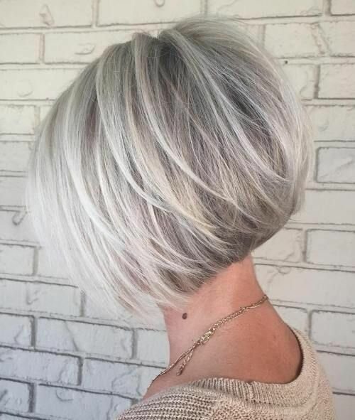 short grey hair