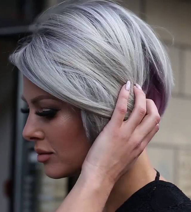 short grey hair