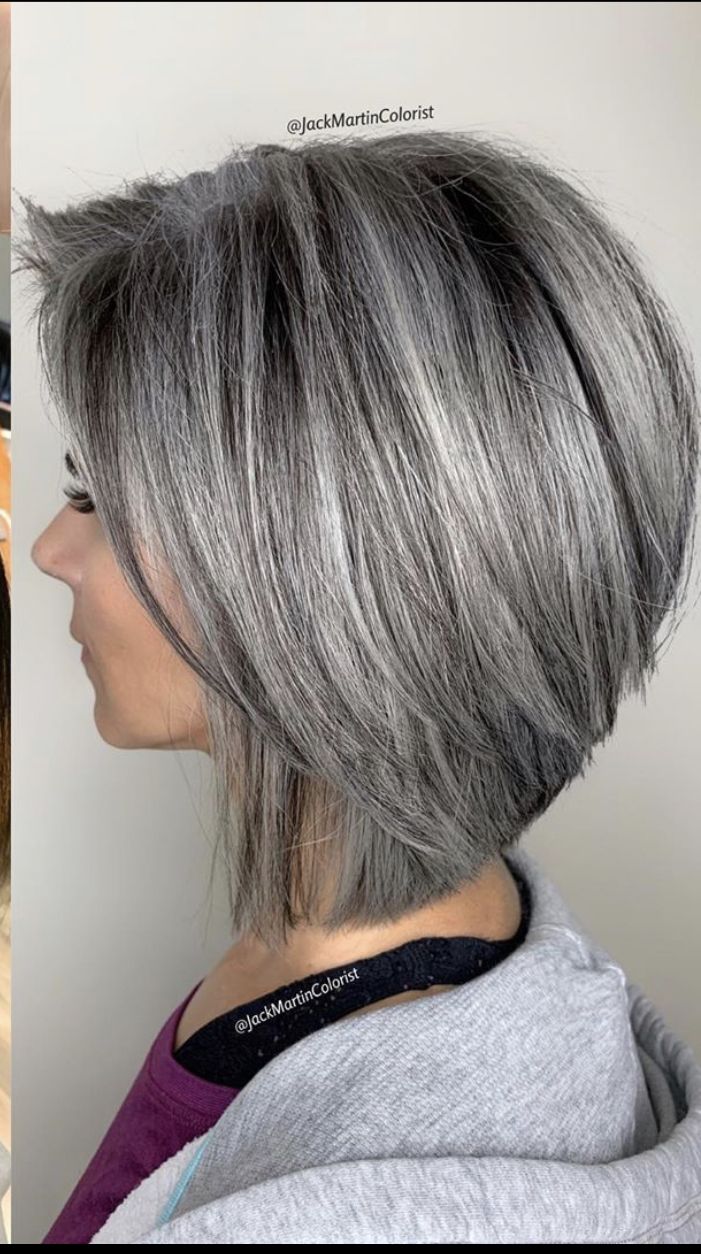 short grey hair