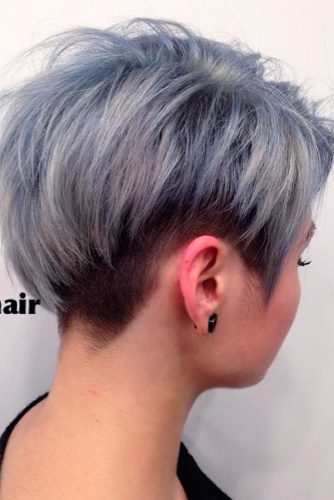 short grey hair