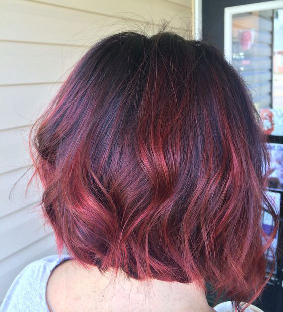 bob cut hair color ideas