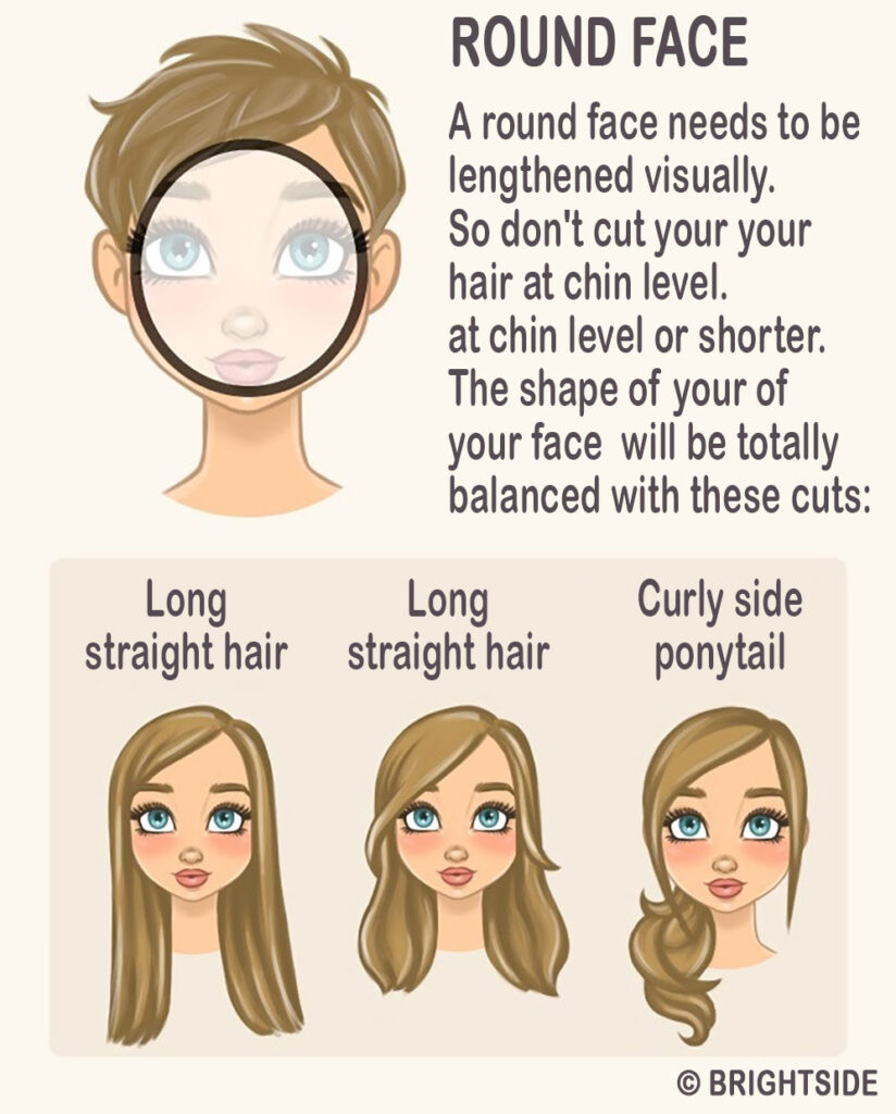 Face Shape And Haircut How To Cut Your Hair According To Your Face Shape Rectangle Round Oval 7502