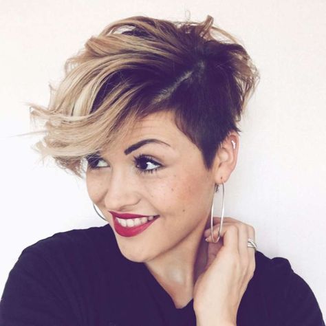 short hairstyle with fringe