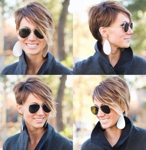 short hairstyle with fringe