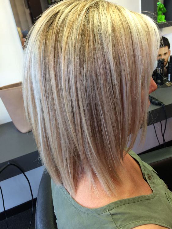 bob haircut, medium-length hair,