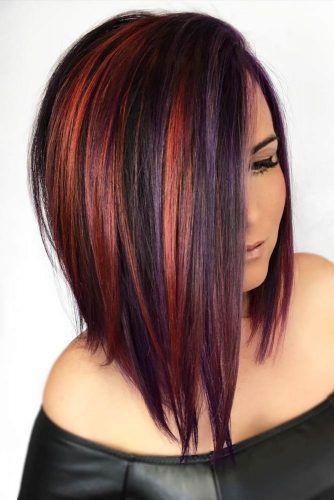 lob haircuts and colors