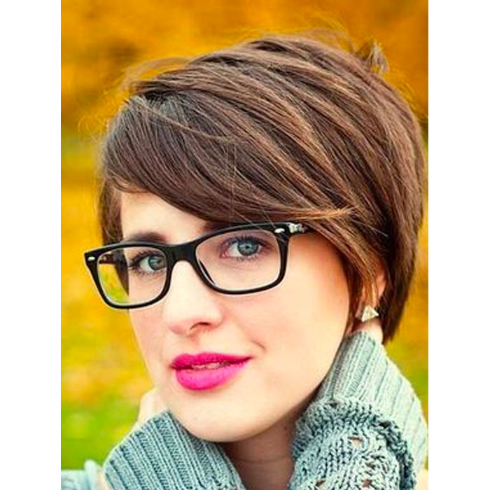 short haircuts glasses
