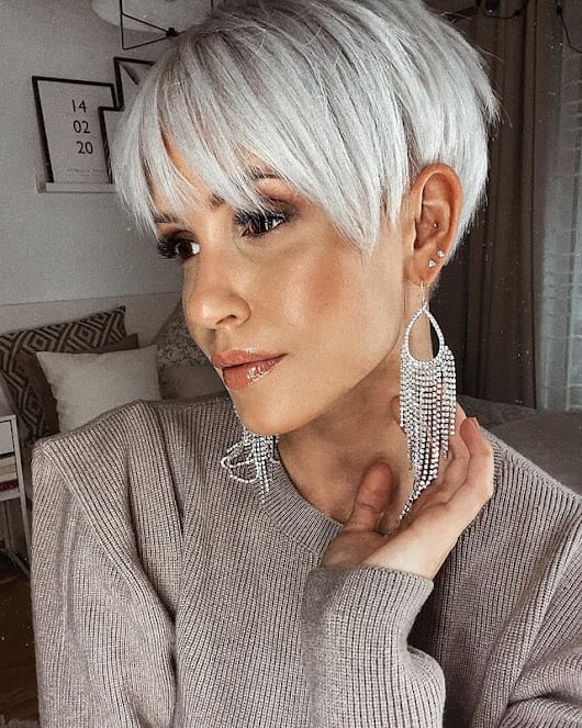 short grey hair