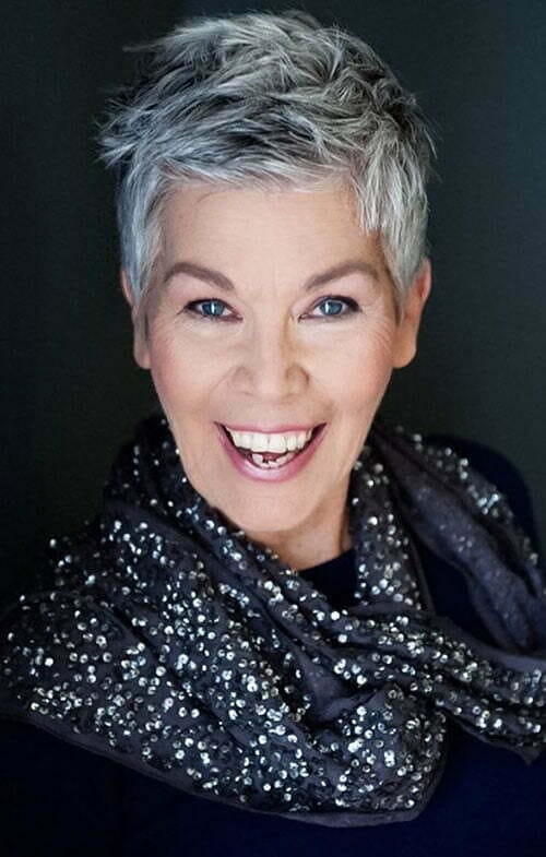 short haircuts for older women