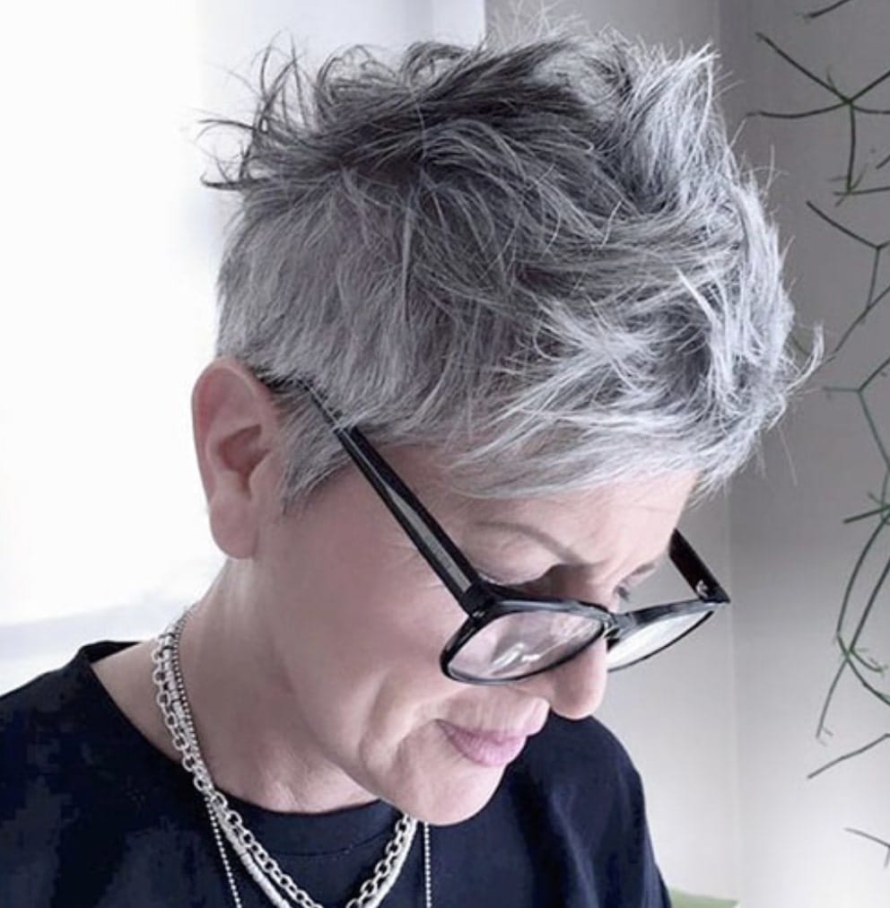 short haircuts for older women