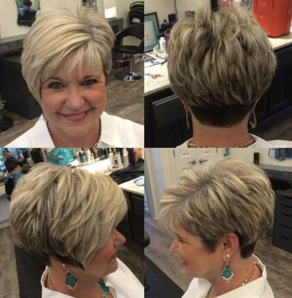 short haircuts for older women
