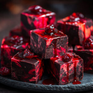 Halloween Dracula’s Dark Cranberry Fudge