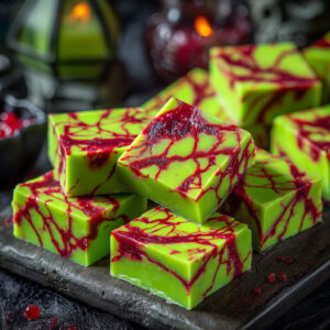 Halloween Zombie Vein Fudge