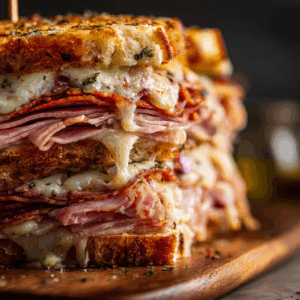 Giant Muffaletta Italian Sandwich