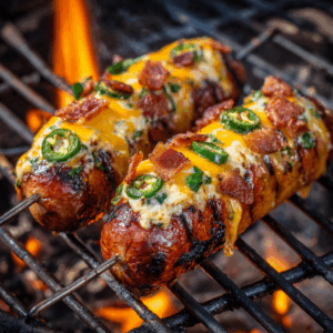 Jalapeño Popper Sausage Skewers