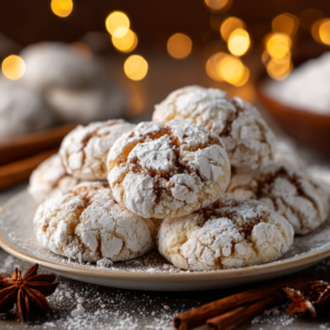 Dulce Canela Christmas Crinkle Cookies