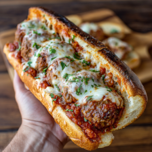 Smoked Meatball Sandwich
