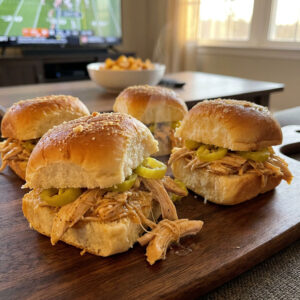 4-Ingredient Mississippi Chicken Sliders